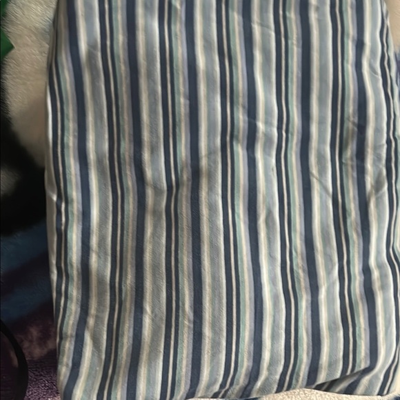 Striped  fitted sheet - Picture 1 of 3
